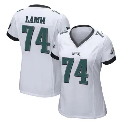 Women's Kendall Lamm Philadelphia Eagles No.74 Game Jersey - White