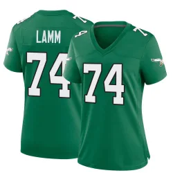 Women's Kendall Lamm Philadelphia Eagles No.74 Game Kelly Alternate Jersey - Green