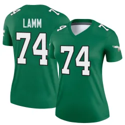 Women's Kendall Lamm Philadelphia Eagles No.74 Legend Kelly Alternate Jersey - Green