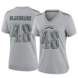 Women's Khari Blasingame Philadelphia Eagles No.48 Game Atmosphere Fashion Jersey - Gray
