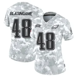 Women's Khari Blasingame Philadelphia Eagles No.48 Limited 2024 Salute to Service Jersey - Arctic Camo