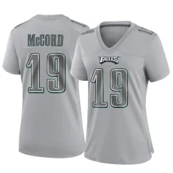 Women's Kyle McCord Philadelphia Eagles No.19 Game Atmosphere Fashion Jersey - Gray