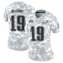 Women's Kyle McCord Philadelphia Eagles No.19 Limited 2024 Salute to Service Jersey - Arctic Camo