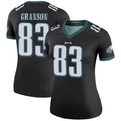 Women's Kylen Granson Philadelphia Eagles No.83 Legend Color Rush Jersey - Black
