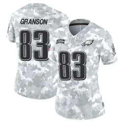Women's Kylen Granson Philadelphia Eagles No.83 Limited 2024 Salute to Service Jersey - Arctic Camo