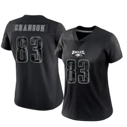 Women's Kylen Granson Philadelphia Eagles No.83 Limited Reflective Jersey - Black