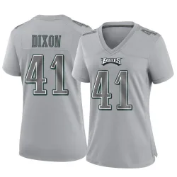 Women's Lance Dixon Philadelphia Eagles No.41 Game Atmosphere Fashion Jersey - Gray