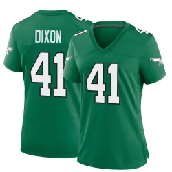Women's Lance Dixon Philadelphia Eagles No.41 Game Kelly Alternate Jersey - Green