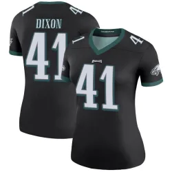 Women's Lance Dixon Philadelphia Eagles No.41 Legend Color Rush Jersey - Black