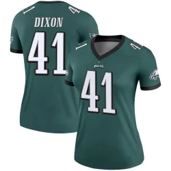 Women's Lance Dixon Philadelphia Eagles No.41 Legend Jersey - Green