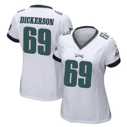 Women's Landon Dickerson Philadelphia Eagles No.69 Game Jersey - White