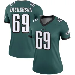 Women's Landon Dickerson Philadelphia Eagles No.69 Legend Jersey - Green