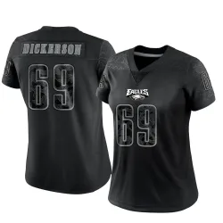 Women's Landon Dickerson Philadelphia Eagles No.69 Limited Reflective Jersey - Black