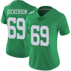 Women's Landon Dickerson Philadelphia Eagles No.69 Limited Vapor Untouchable Jersey - Green