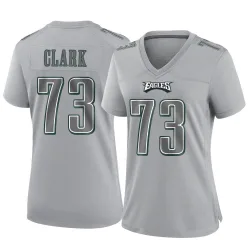 Women's Le'Raven Clark Philadelphia Eagles No.73 Game Atmosphere Fashion Jersey - Gray