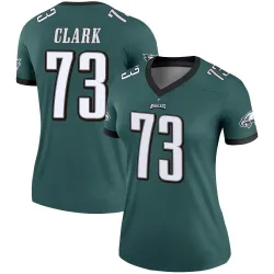 Women's Le'Raven Clark Philadelphia Eagles No.73 Legend Jersey - Green