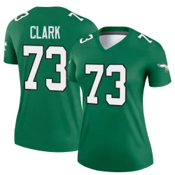 Women's Le'Raven Clark Philadelphia Eagles No.73 Legend Kelly Alternate Jersey - Green