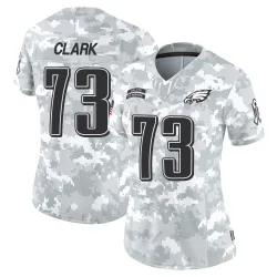 Women's Le'Raven Clark Philadelphia Eagles No.73 Limited 2024 Salute to Service Jersey - Arctic Camo