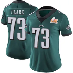 Women's Le'Raven Clark Philadelphia Eagles No.73 Limited Midnight Team Color Vapor Untouchable Super Bowl LIX Jersey - Green