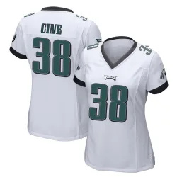 Women's Lewis Cine Philadelphia Eagles No.38 Game Jersey - White