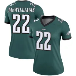 Women's Mac McWilliams Philadelphia Eagles No.22 Legend Jersey - Green