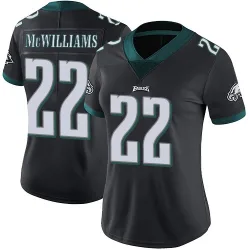 Women's Mac McWilliams Philadelphia Eagles No.22 Limited Alternate Vapor Untouchable Jersey - Black