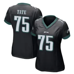 Women's Marcus Tate Philadelphia Eagles No.75 Game Alternate Jersey - Black