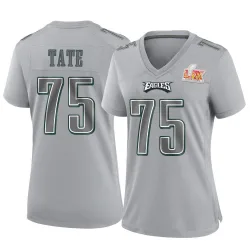 Women's Marcus Tate Philadelphia Eagles No.75 Game Atmosphere Fashion Super Bowl LIX Jersey - Gray