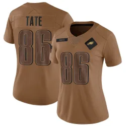 Women's Marcus Tate Philadelphia Eagles No.75 Limited 2023 Salute To Service Jersey - Brown