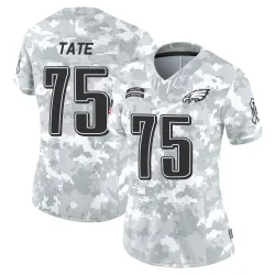 Women's Marcus Tate Philadelphia Eagles No.75 Limited 2024 Salute to Service Jersey - Arctic Camo