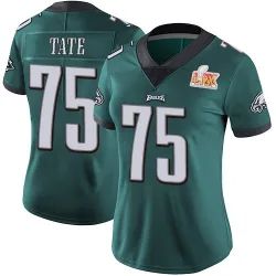 Women's Marcus Tate Philadelphia Eagles No.75 Limited Midnight Team Color Vapor Untouchable Super Bowl LIX Jersey - Green
