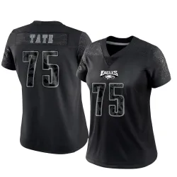 Women's Marcus Tate Philadelphia Eagles No.75 Limited Reflective Jersey - Black