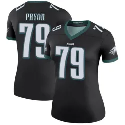 Women's Matt Pryor Philadelphia Eagles No.79 Legend Color Rush Jersey - Black