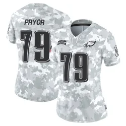 Women's Matt Pryor Philadelphia Eagles No.79 Limited 2024 Salute to Service Jersey - Arctic Camo