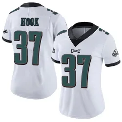 Women's Maxen Hook Philadelphia Eagles No.37 Limited Vapor Untouchable Jersey - White