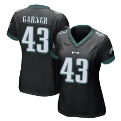 Women's Mekhi Garner Philadelphia Eagles No.43 Game Alternate Jersey - Black