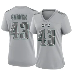 Women's Mekhi Garner Philadelphia Eagles No.43 Game Atmosphere Fashion Jersey - Gray