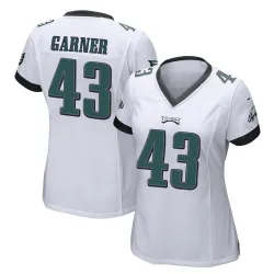 Women's Mekhi Garner Philadelphia Eagles No.43 Game Jersey - White
