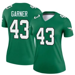 Women's Mekhi Garner Philadelphia Eagles No.43 Legend Kelly Alternate Jersey - Green