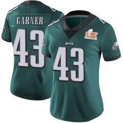 Women's Mekhi Garner Philadelphia Eagles No.43 Limited Midnight Team Color Vapor Untouchable Super Bowl LIX Jersey - Green