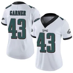 Women's Mekhi Garner Philadelphia Eagles No.43 Limited Vapor Untouchable Jersey - White