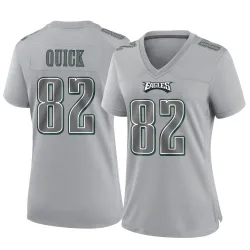 Women's Mike Quick Philadelphia Eagles No.82 Game Atmosphere Fashion Jersey - Gray