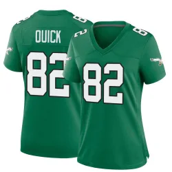 Women's Mike Quick Philadelphia Eagles No.82 Game Kelly Alternate Jersey - Green
