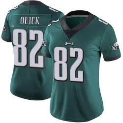 Women's Mike Quick Philadelphia Eagles No.82 Limited Midnight Team Color Vapor Untouchable Jersey - Green