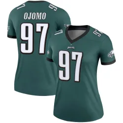 Women's Moro Ojomo Philadelphia Eagles No.97 Legend Jersey - Green