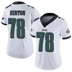 Women's Myles Hinton Philadelphia Eagles No.78 Limited Vapor Untouchable Jersey - White