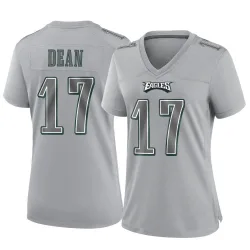 Women's Nakobe Dean Philadelphia Eagles No.17 Game Atmosphere Fashion Jersey - Gray