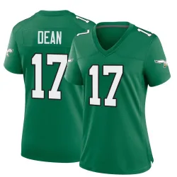 Women's Nakobe Dean Philadelphia Eagles No.17 Game Kelly Alternate Jersey - Green