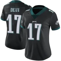 Women's Nakobe Dean Philadelphia Eagles No.17 Limited Alternate Vapor Untouchable Jersey - Black