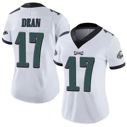 Women's Nakobe Dean Philadelphia Eagles No.17 Limited Vapor Untouchable Jersey - White